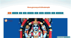 Desktop Screenshot of guruvayurkrishnatemple.com